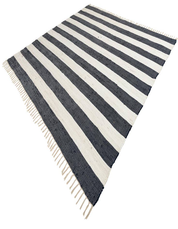 Detail image of  10' x 10'  Hand Woven Chindi Rag Square Rug