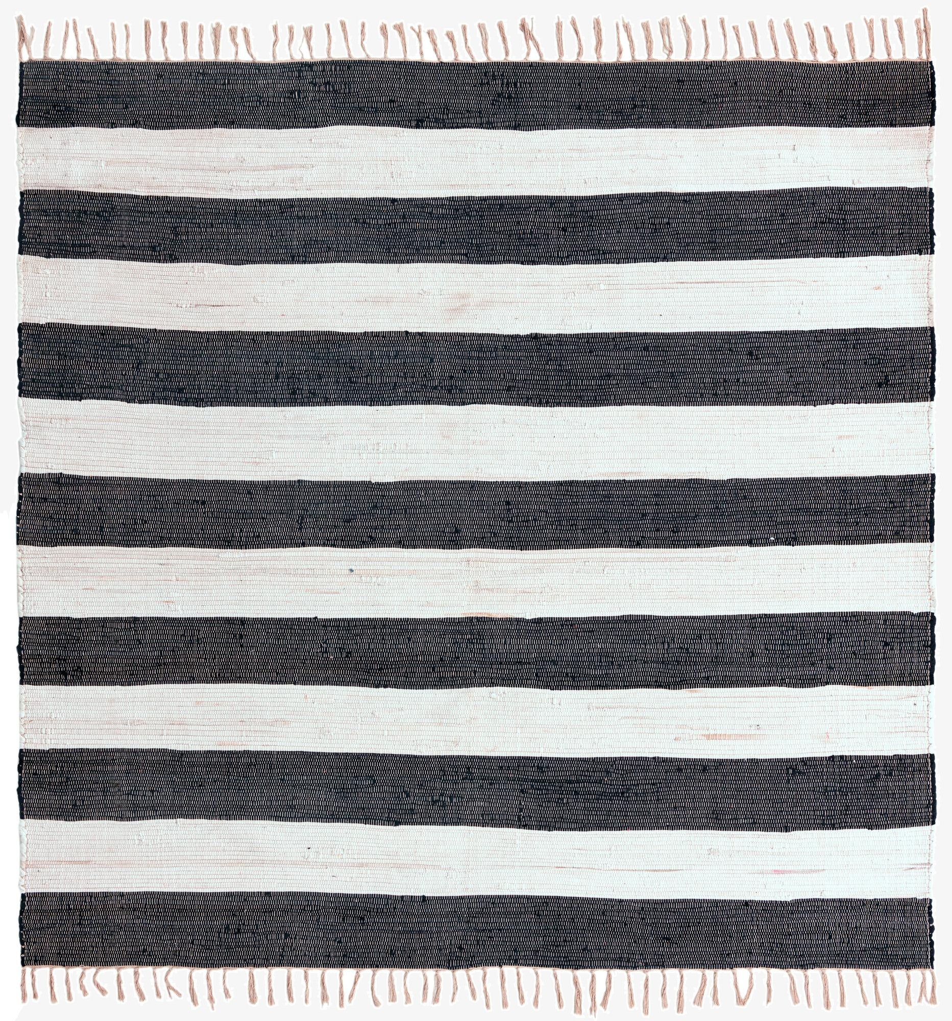 10' x 10'  Hand Woven Chindi Rag Square Rug
