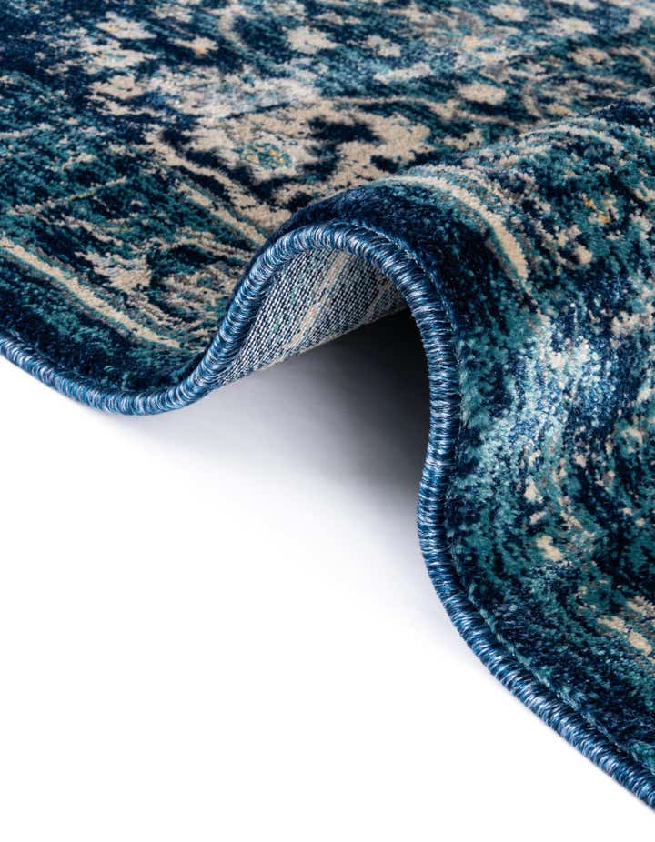 Navy Blue 10' x 10' Dahlia Square Rug | Rugs.com