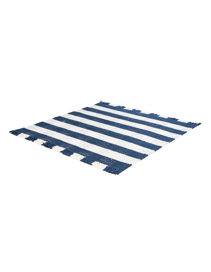 Detail image of  6' x 6' Eco Plaid   Washable Indoor / Outdoor Square Rug