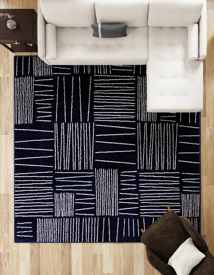 Detail image of  7' 10 x 7' 10 Hanahan Square Rug