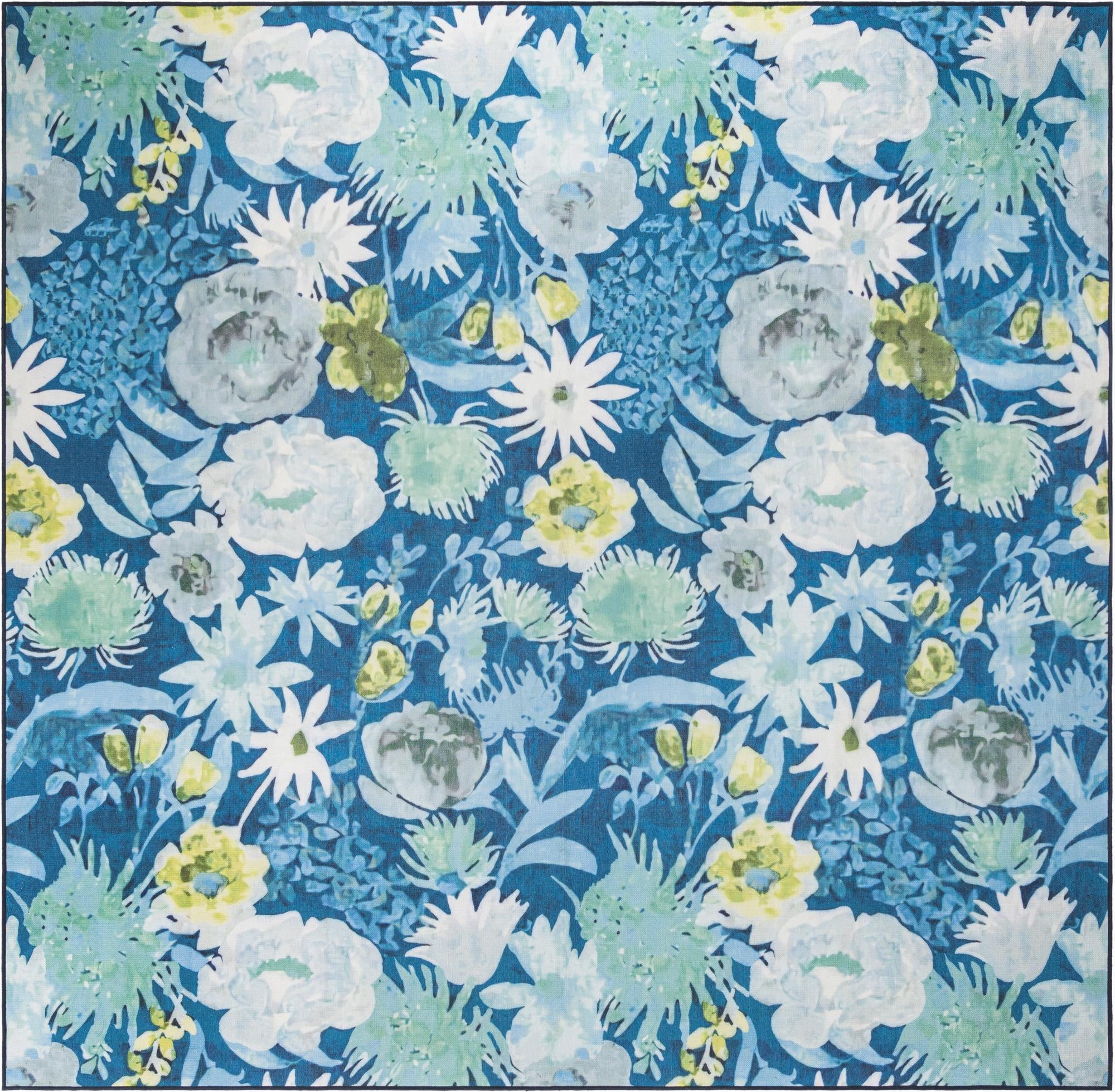  10' x 10'  Washable Jill Zarin Caribbean Indoor / Outdoor Square Rug