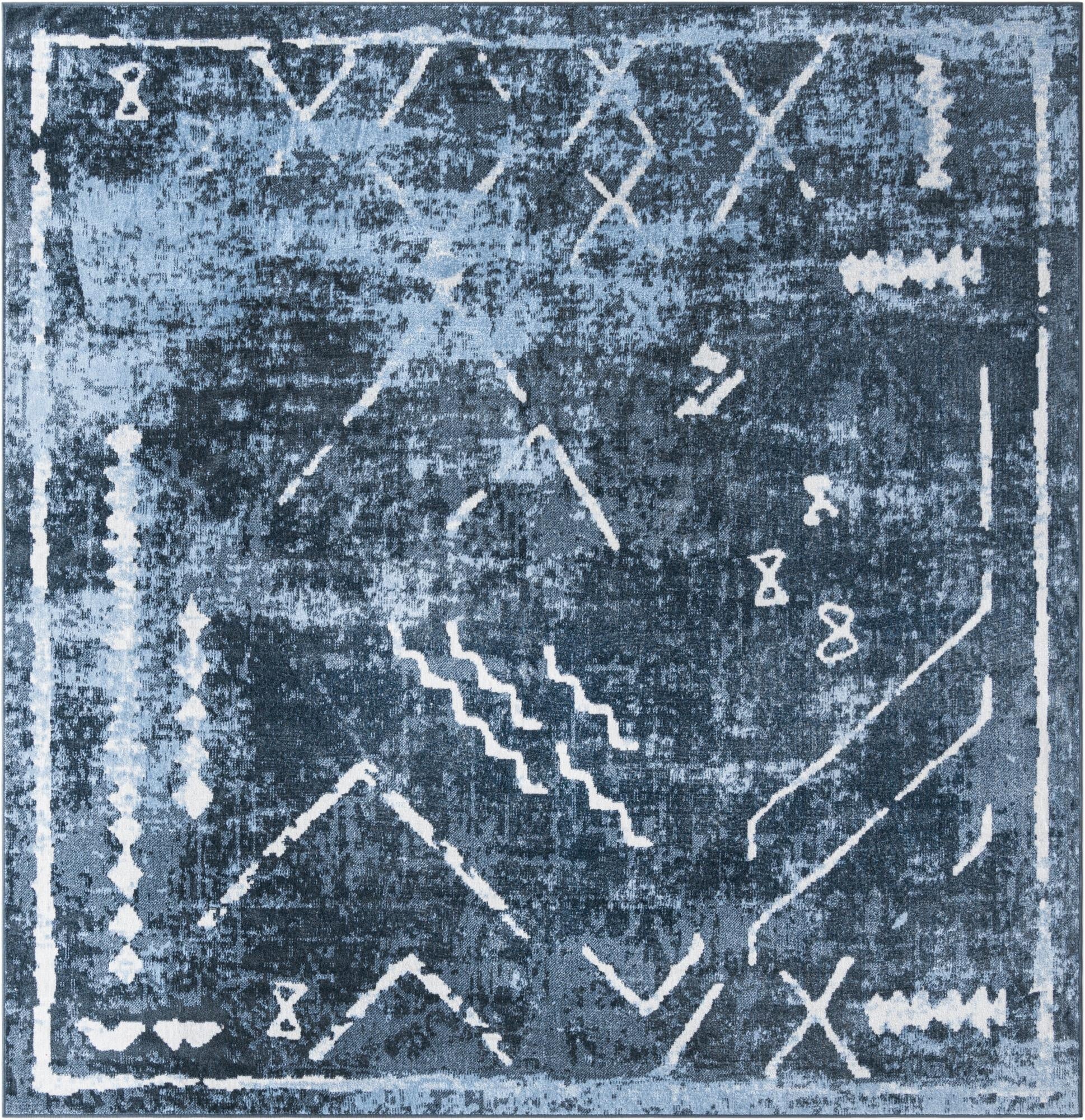  7' 10 x 7' 10 Kamala Washable Square Rug