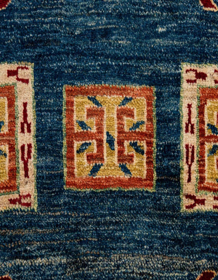 Detail image of  6' 6 x 6' 8  Hand Knotted Kazak Wool Square Rug