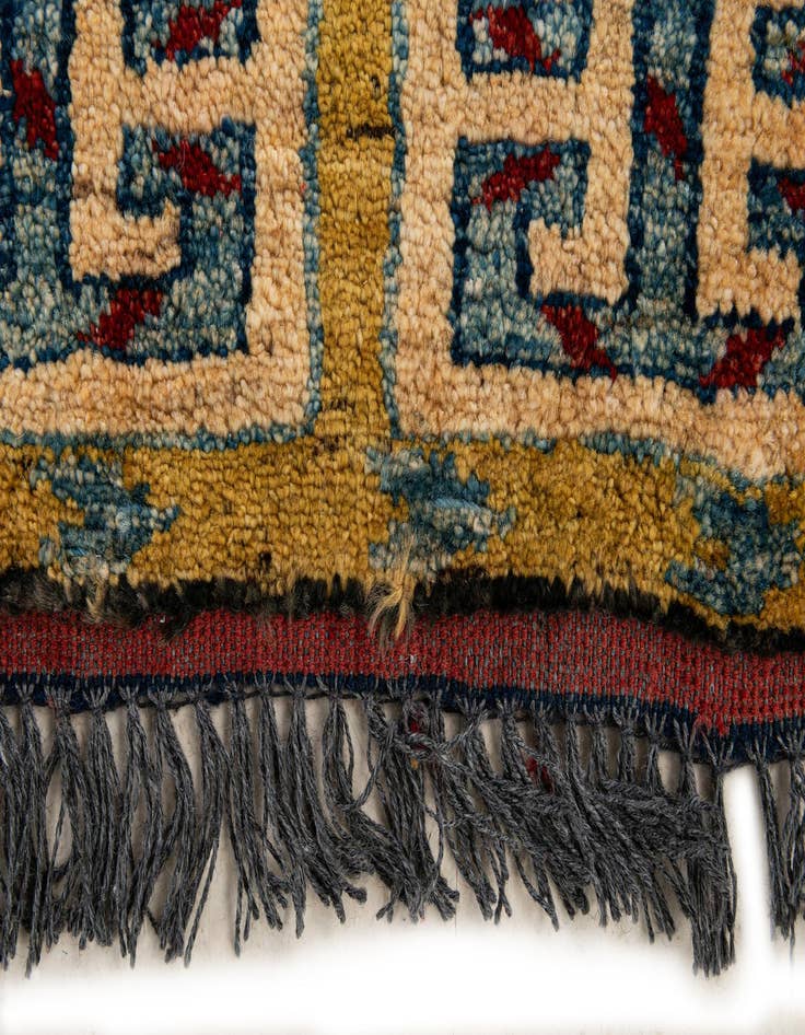 Detail image of  6' 6 x 6' 8  Hand Knotted Kazak Wool Square Rug