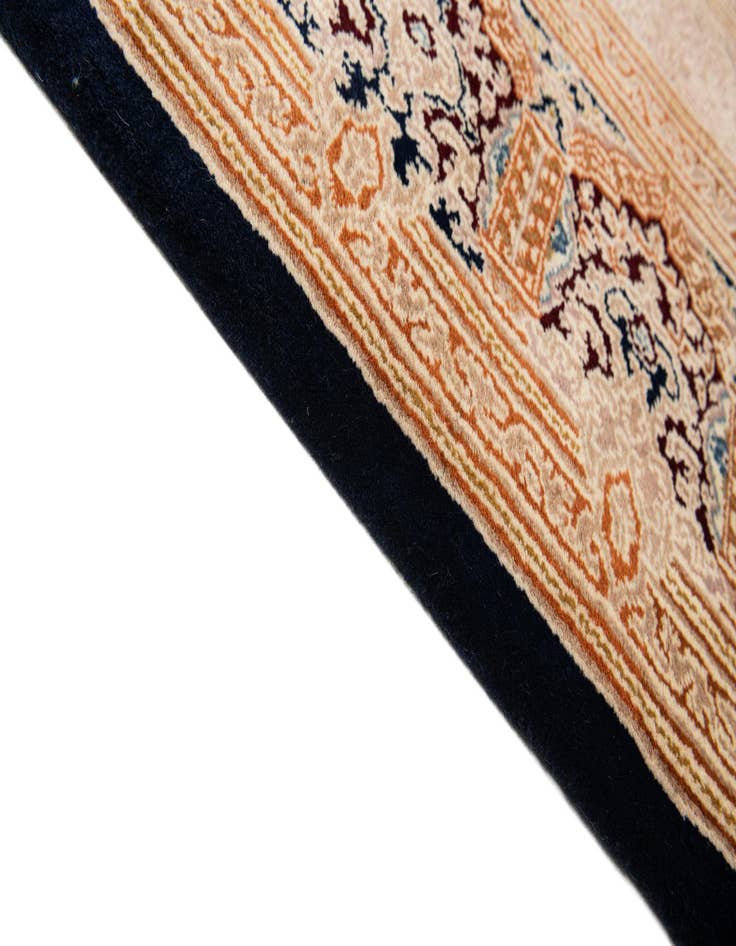 Detail image of  8' 2 x 8' 2  Hand Knotted Kerman Wool Square Rug