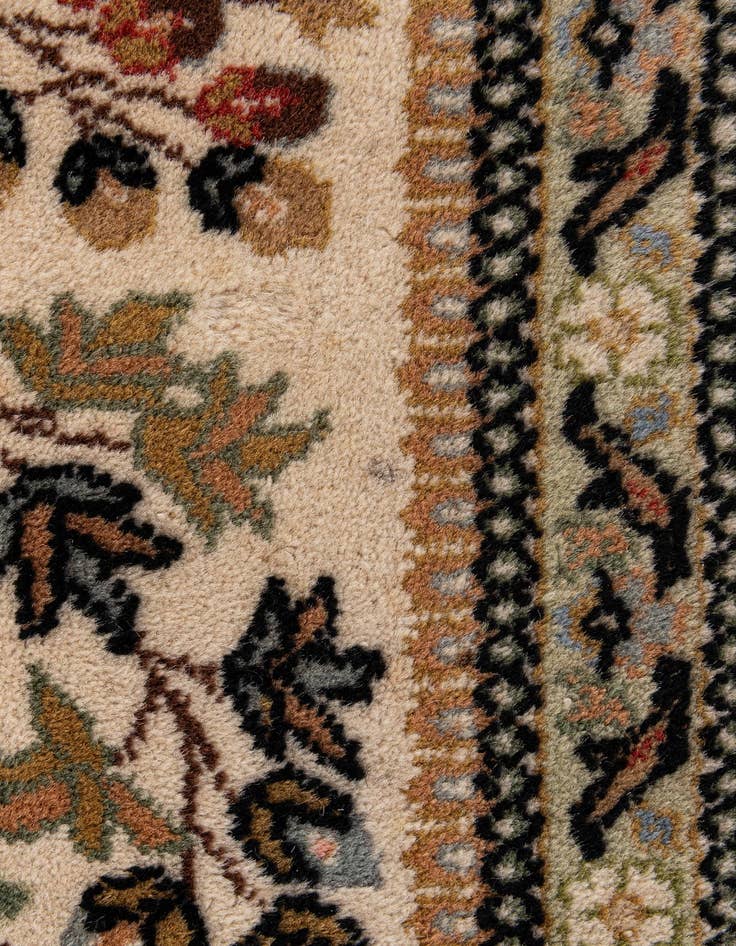 Detail image of  8' 1 x 8' 1  Hand Knotted Kerman Oriental Wool Square Rug