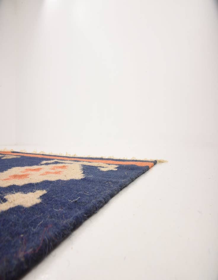 Detail image of  6' 6 x 6' 7  Hand Woven Kilim Dhurrie Wool Square Rug
