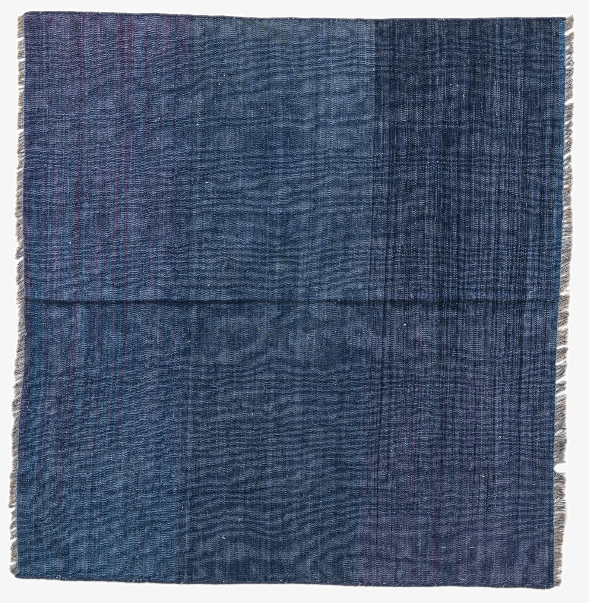  4' 3 x 4' 6  Hand Woven Kilim Modern Wool Square Rug