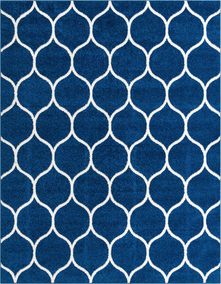 Detail image of 5' 3 x 5' 3 Lattice Frieze Square Rug