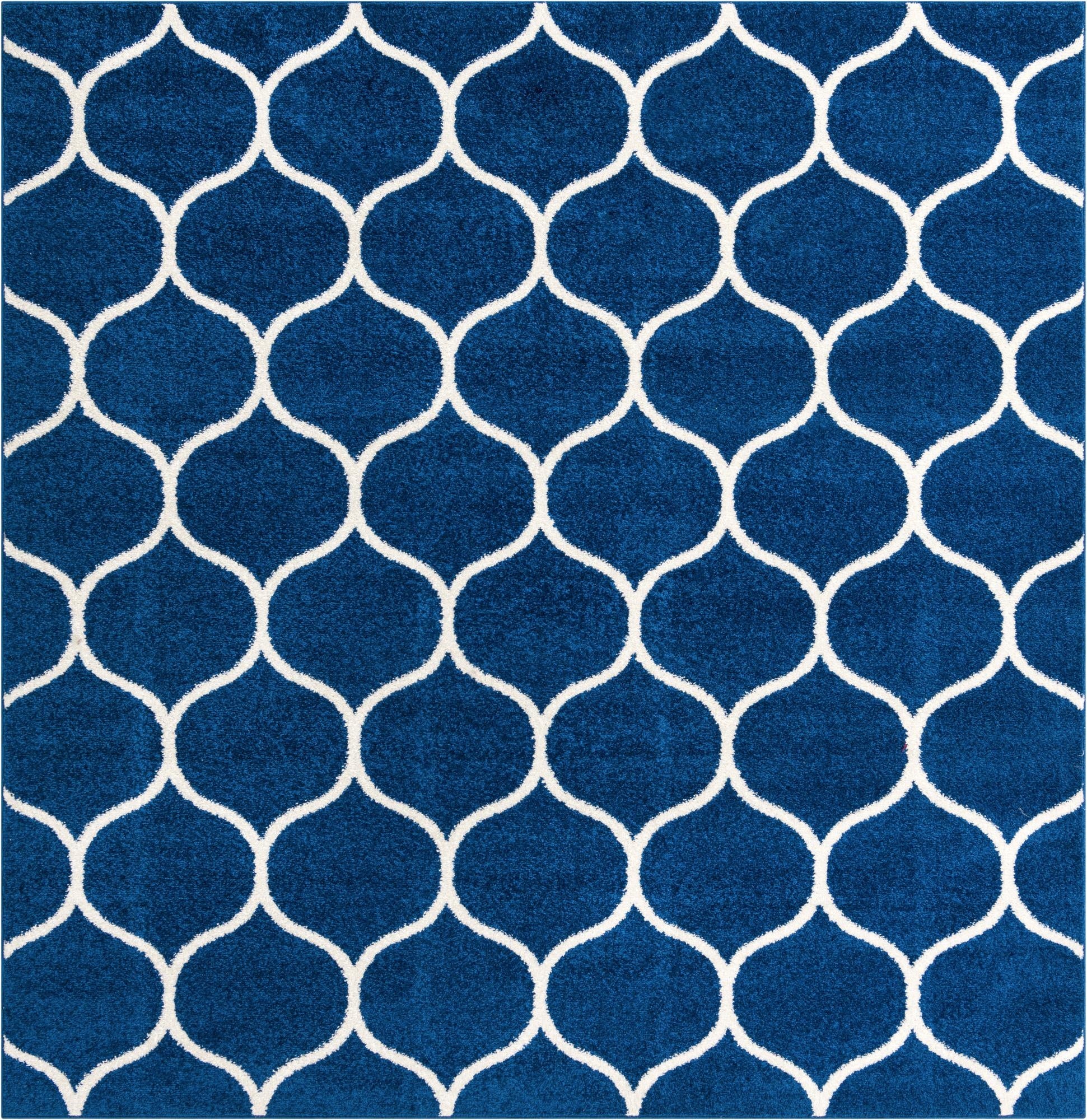  5' 3 x 5' 3 Lattice Frieze Square Rug