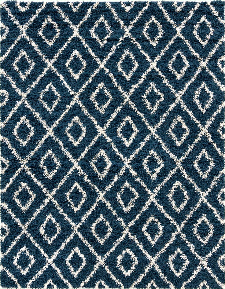 Detail image of  7' 10 x 7' 10 Lattice Shag Square Rug