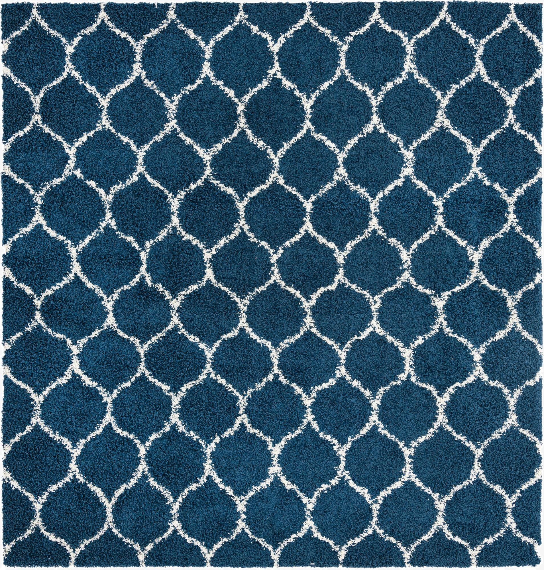  10' x 10' Lattice Shag Square Rug
