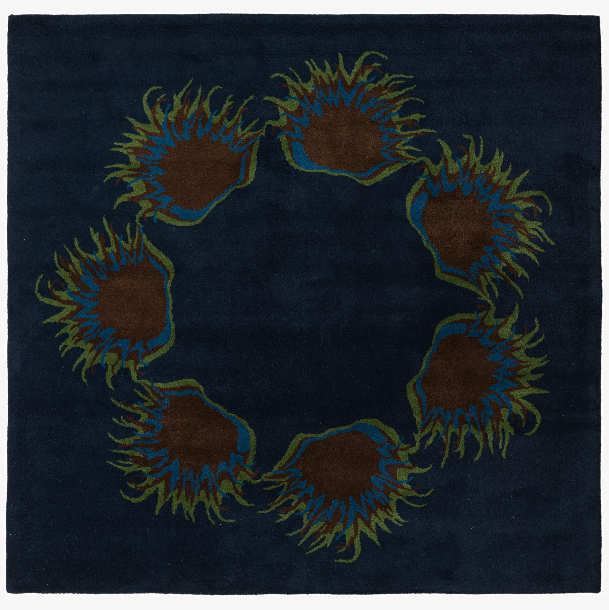  7' 5 x 7' 7 Luna Wool Square Rug