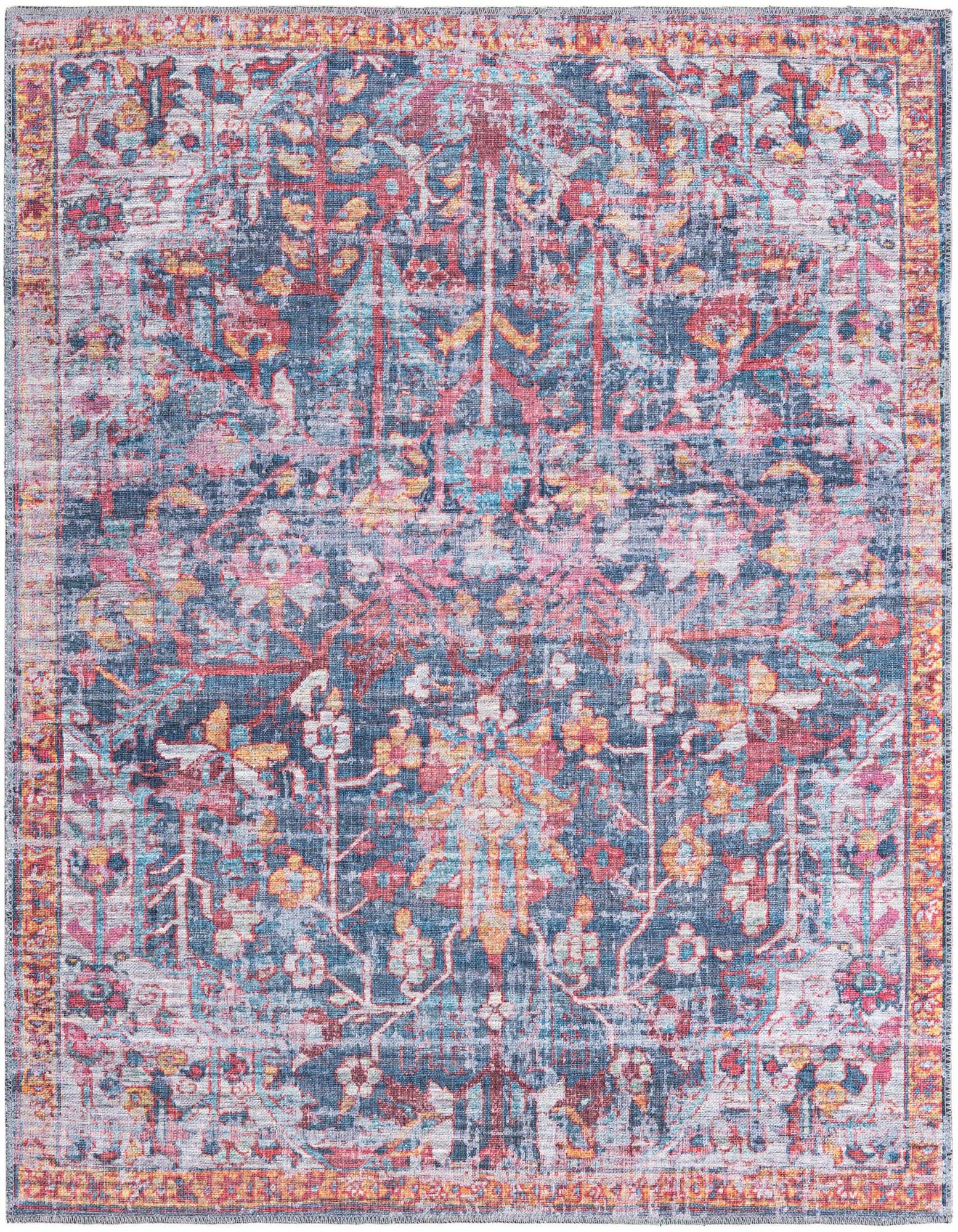 Primary image  5' 3 x 5' 3  Washable Maahru Square Rug