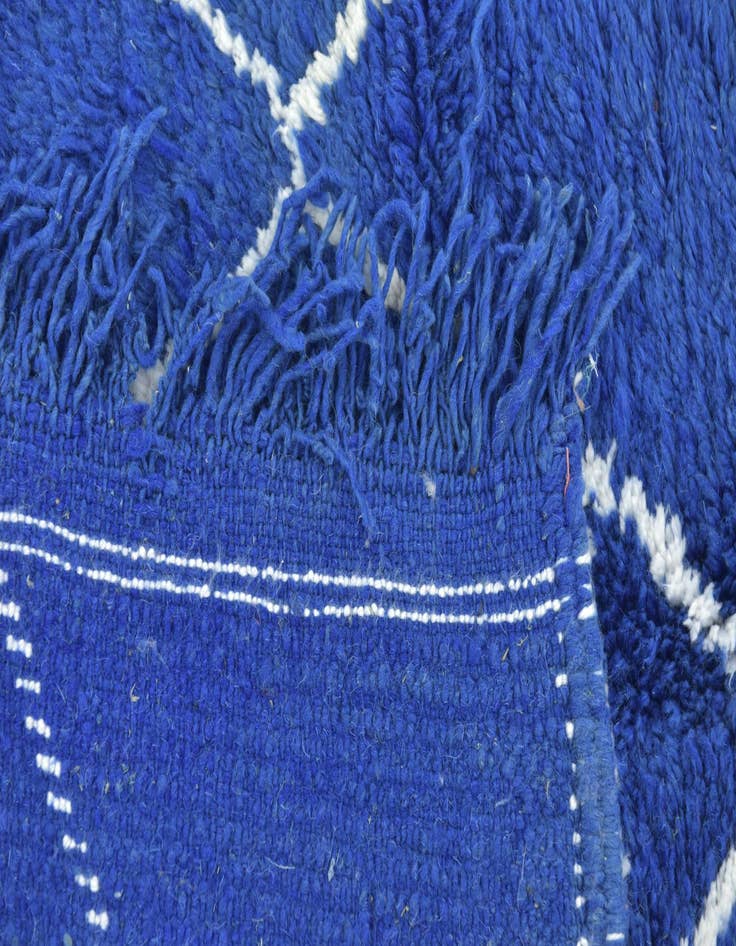 Detail image of  3' 6 x 4' 5  Hand Knotted Moroccan Wool Square Rug