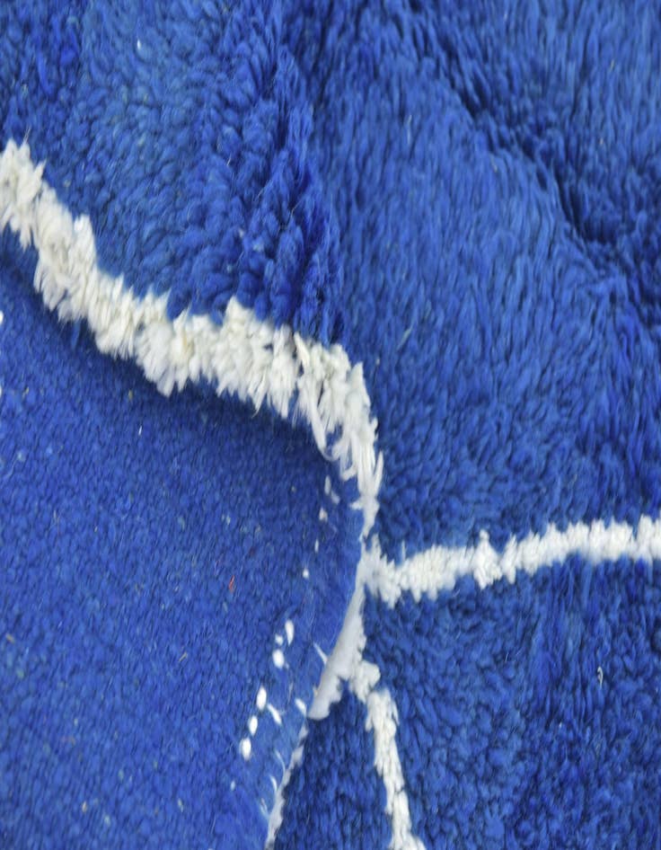 Detail image of  3' 6 x 4' 5  Hand Knotted Moroccan Wool Square Rug