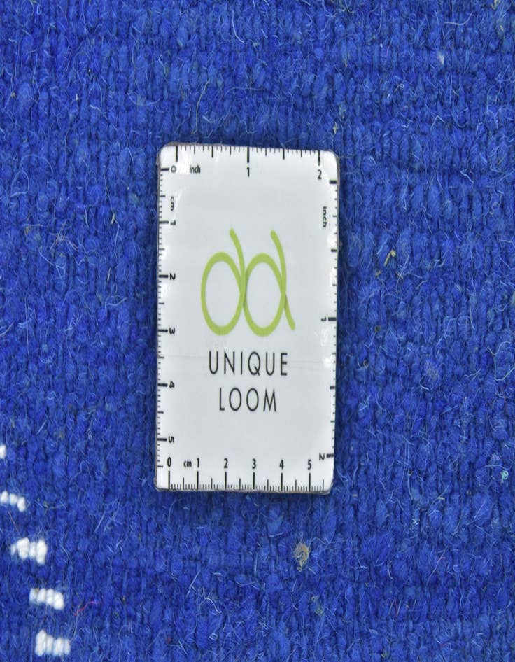 Detail image of  3' 6 x 4' 5  Hand Knotted Moroccan Wool Square Rug