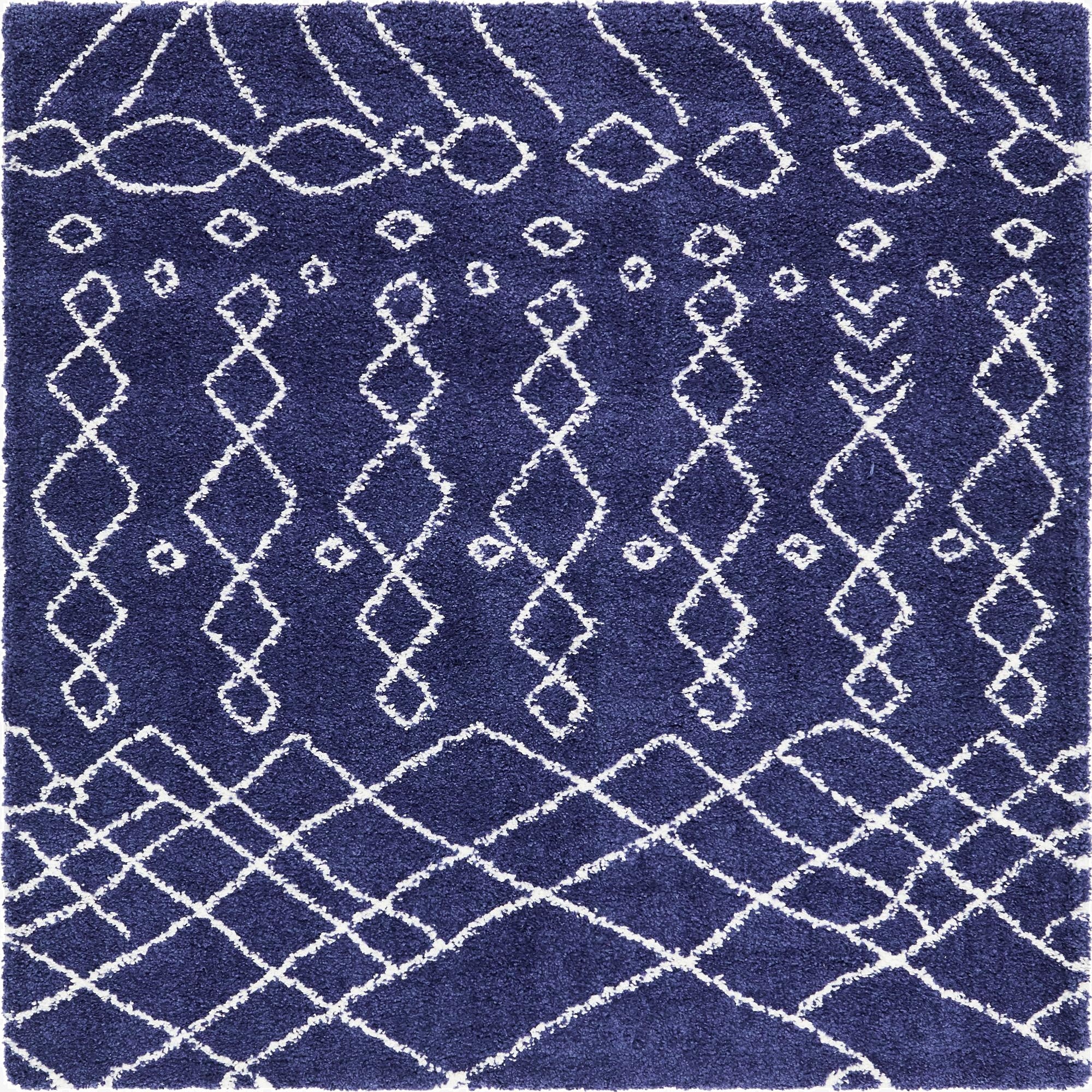  8' x 8' Moroccan Shag Square Rug