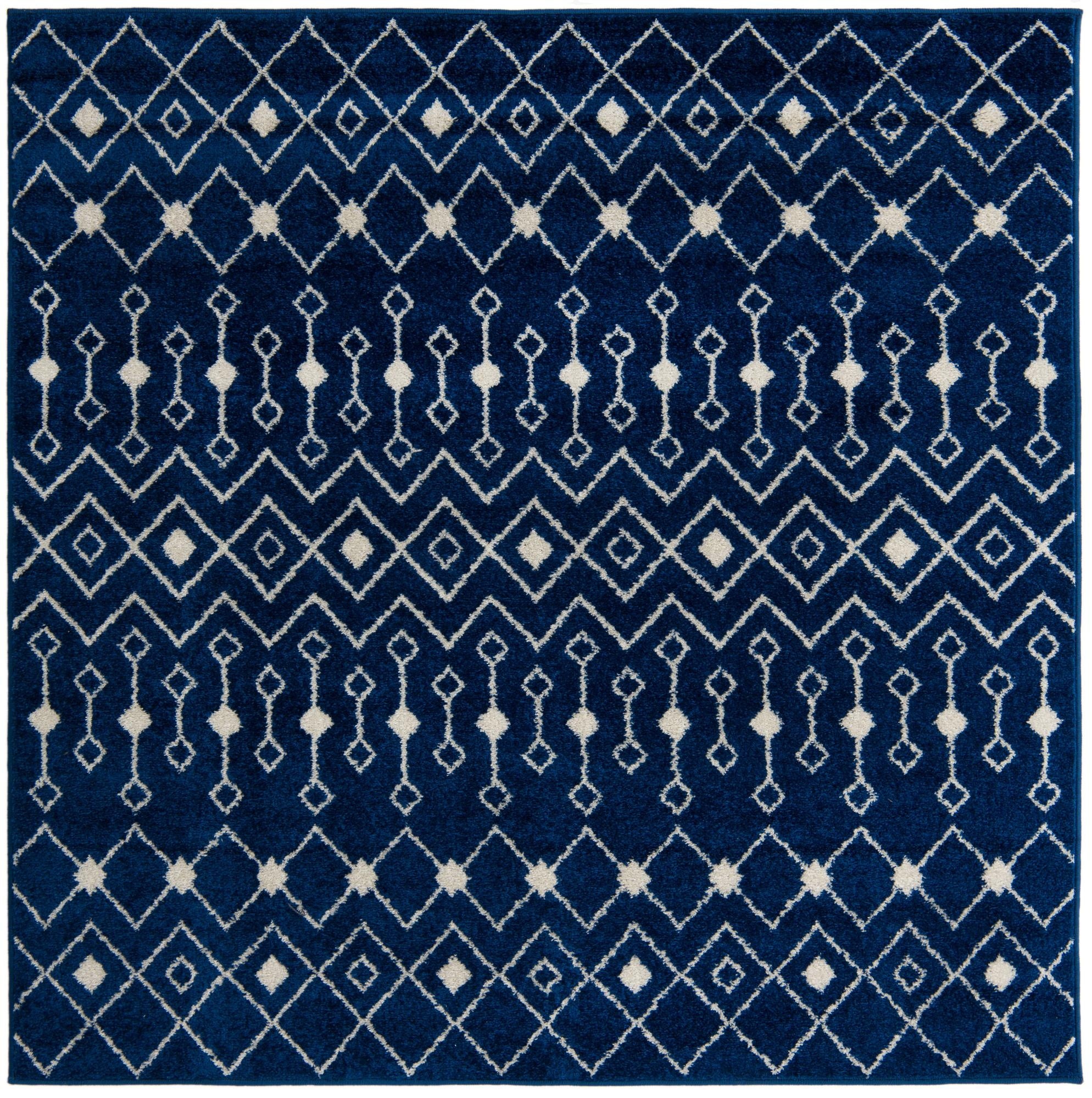  6' x 6' Moroccan Trellis Square Rug
