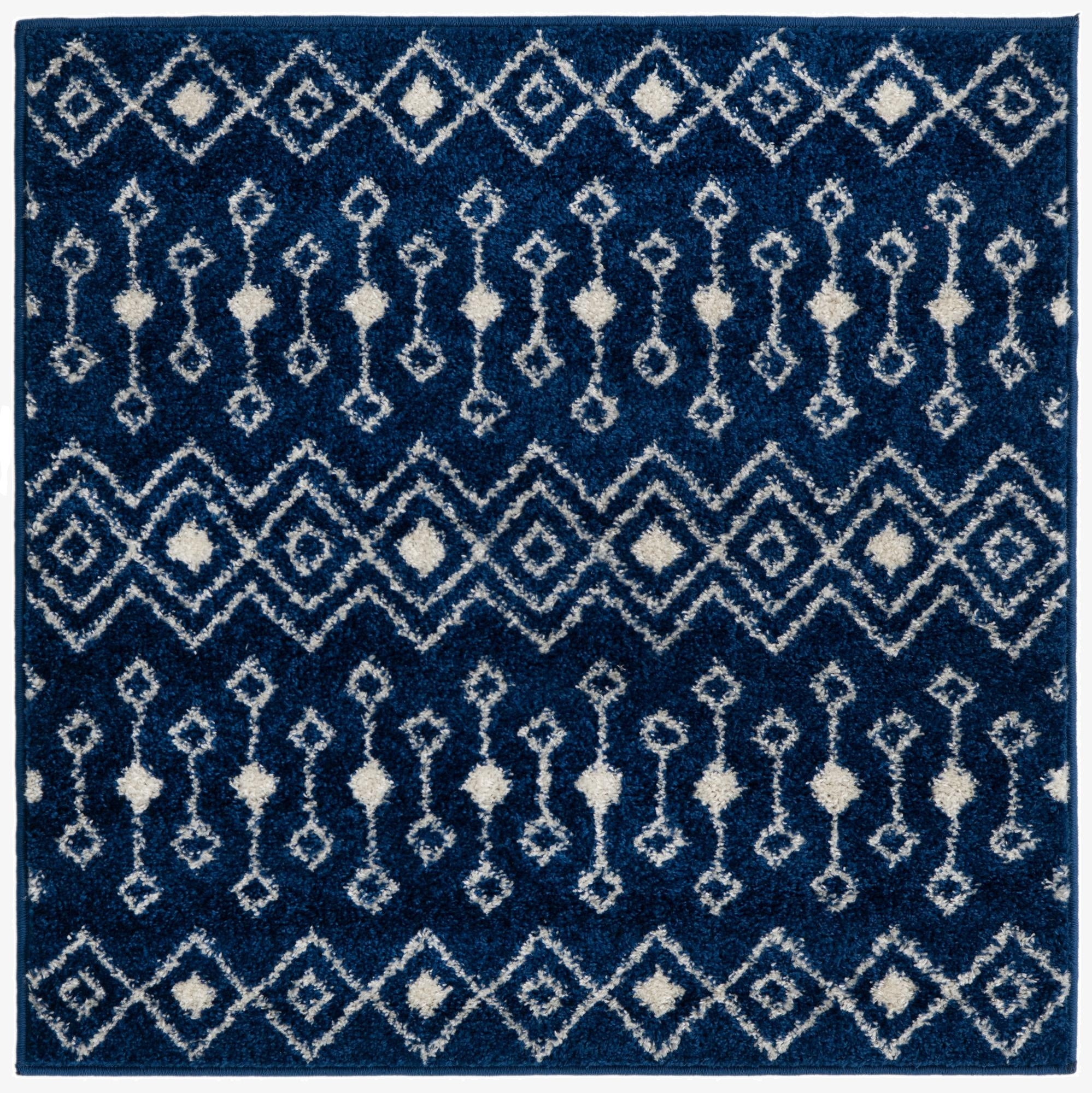  3' x 3' Moroccan Trellis Square Rug