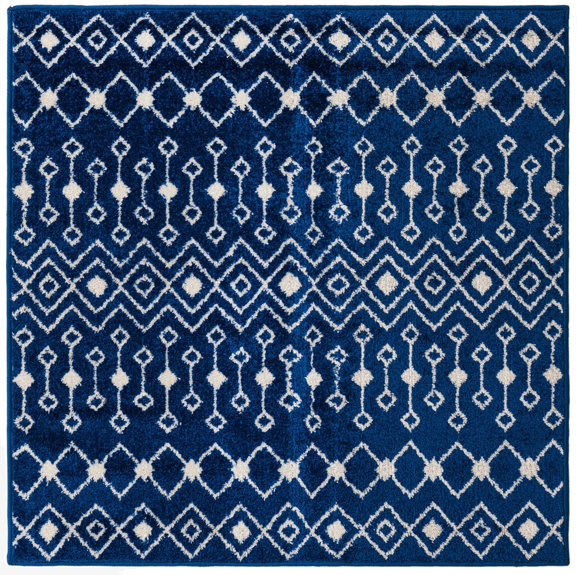  4' x 4' Moroccan Trellis Square Rug