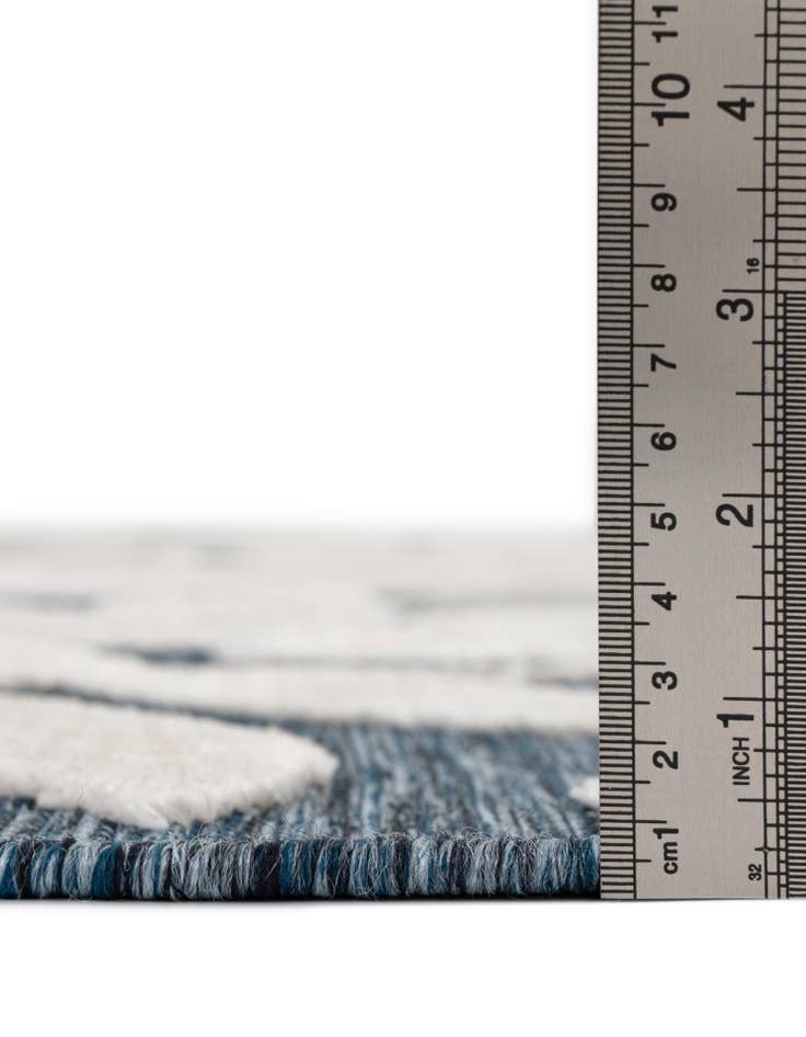 Detail image of  8' 2 x 8' 2  Washable Botanical Indoor / Outdoor Square Rug