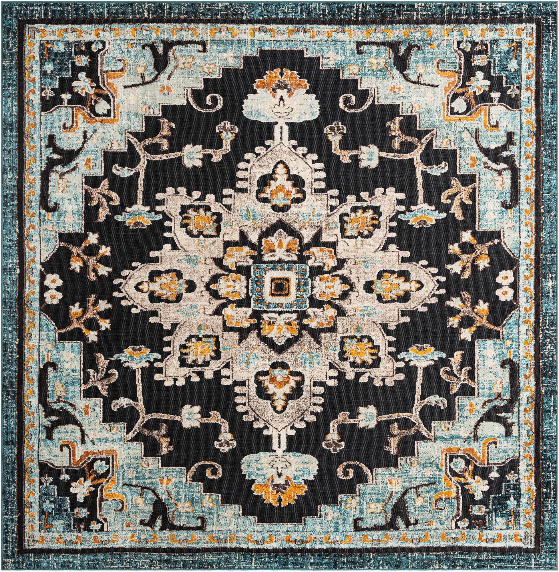  10' x 10'  Washable Casablanca Indoor / Outdoor Square Rug