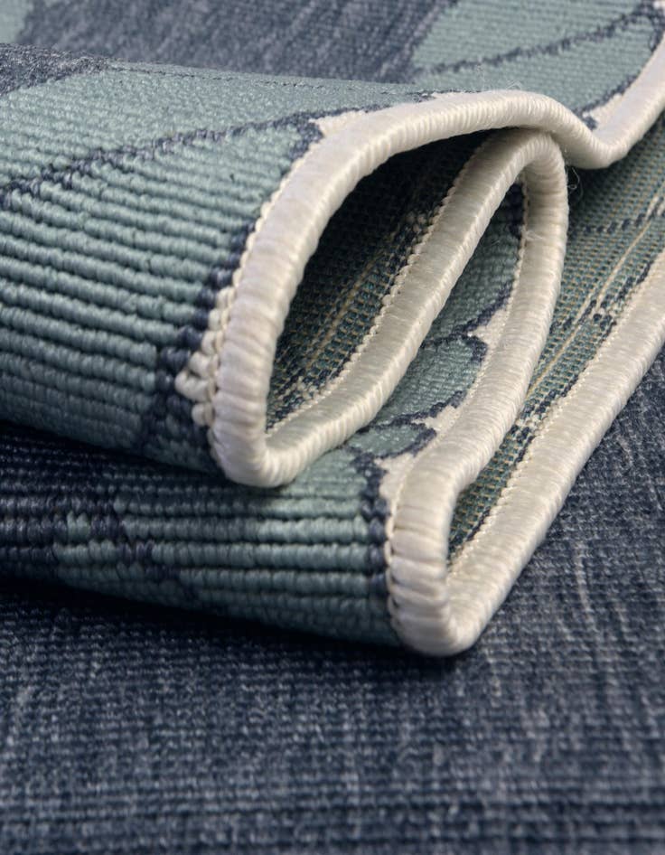 Detail image of  10' x 10'  Washable Coastal Indoor / Outdoor Square Rug