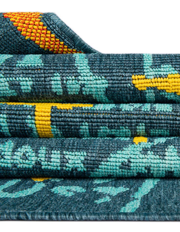 Detail image of  7' 10 x 7' 10  Washable Coastal Indoor / Outdoor Square Rug