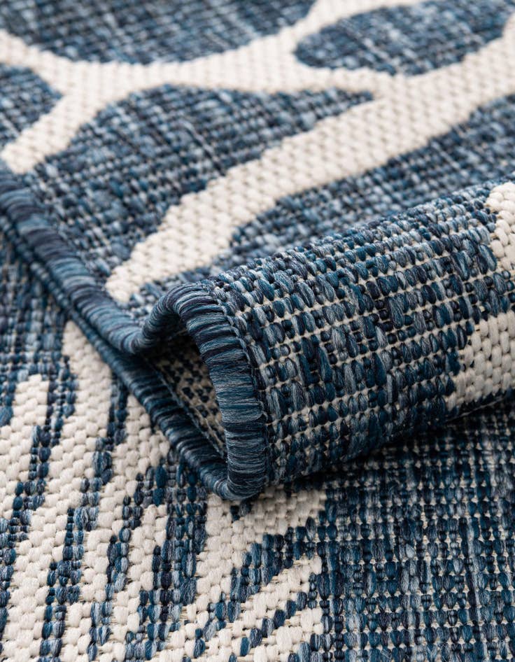 Detail image of  10' x 10'  Washable Coastal Indoor / Outdoor Square Rug