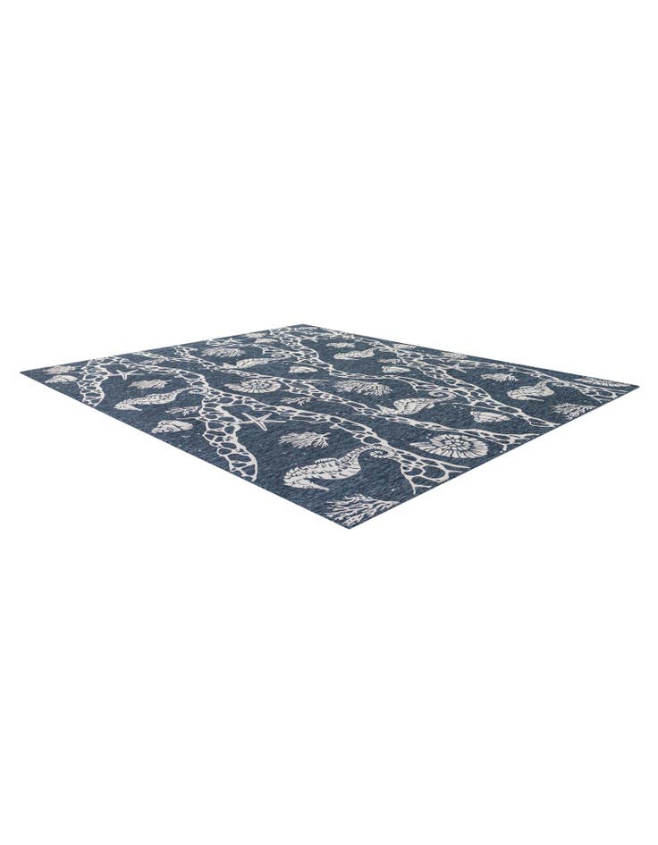 Detail image of  13' x 13'  Washable Coastal Indoor / Outdoor Square Rug