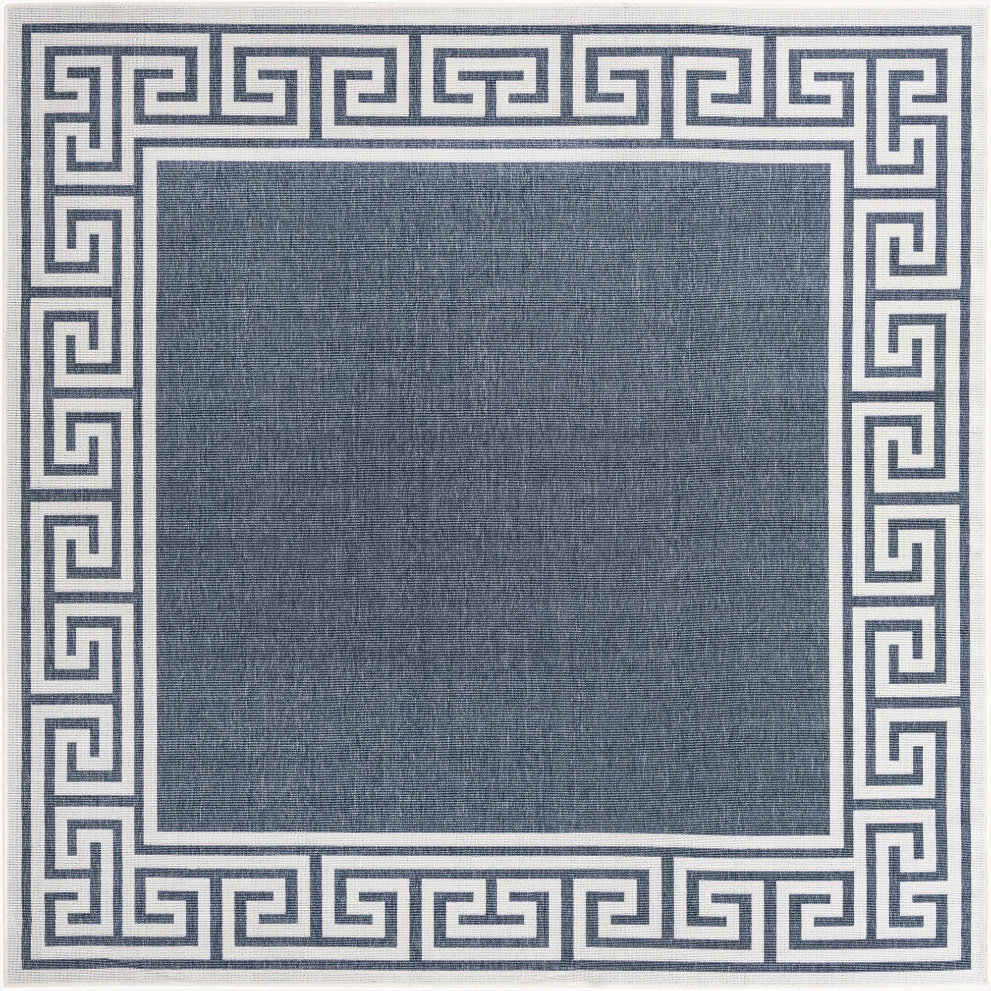 Primary image  7' 10 x 7' 10  Washable Coastal Indoor / Outdoor Square Rug