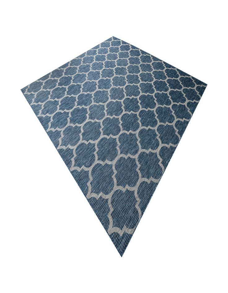 Detail image of  10' x 10'  Washable Lattice Indoor / Outdoor Square Rug