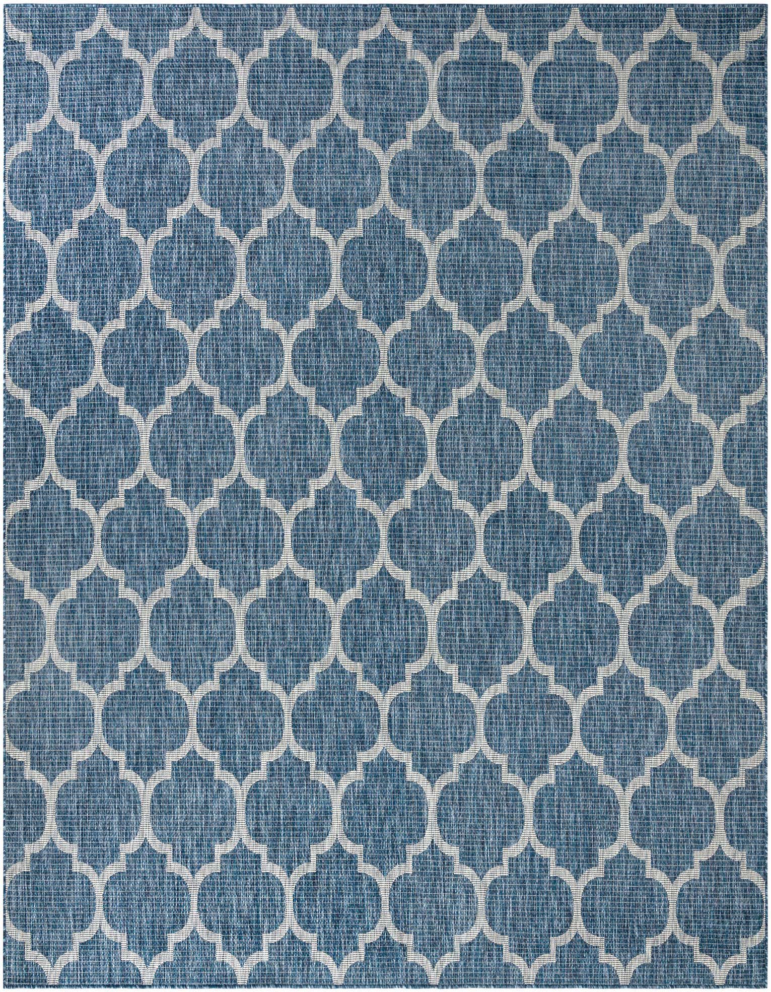 Primary image  10' x 10'  Washable Lattice Indoor / Outdoor Square Rug