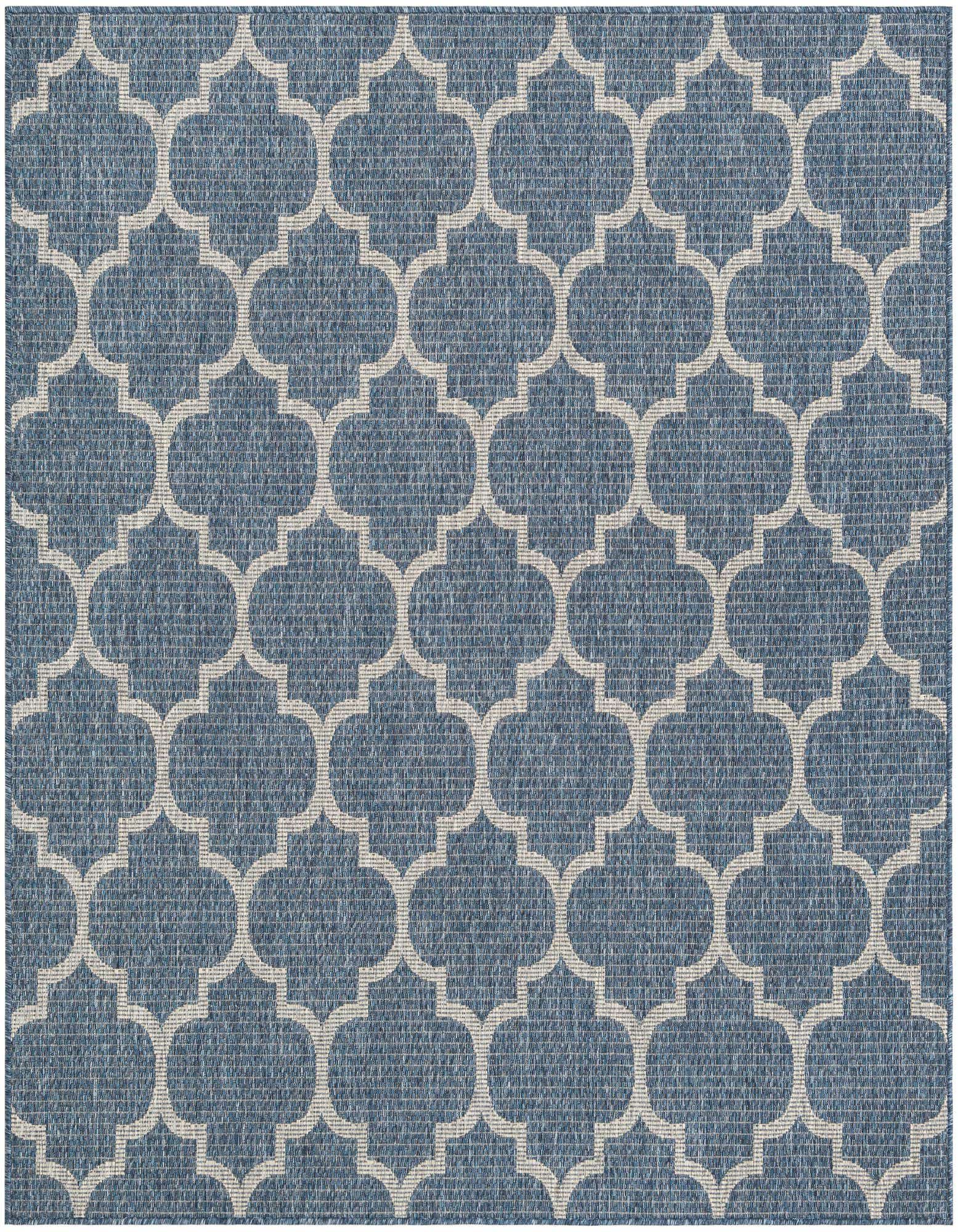 Primary image  6' x 6'  Washable Lattice Indoor / Outdoor Square Rug