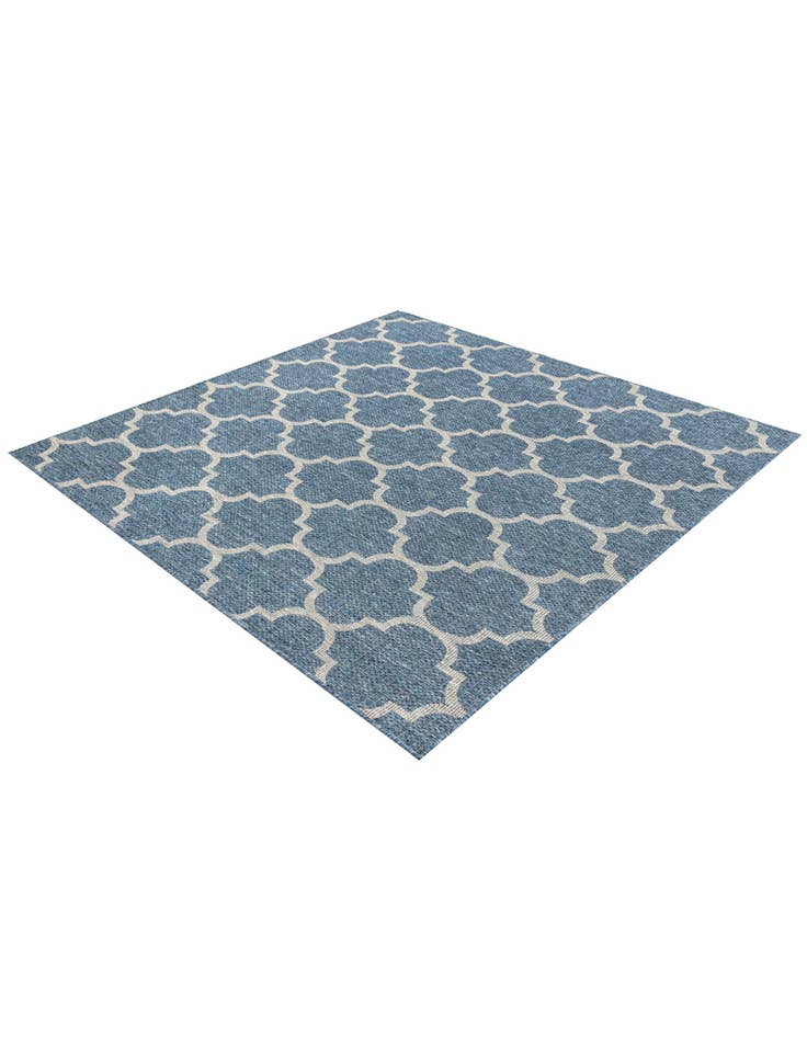 Detail image of  6' x 6'  Washable Lattice Indoor / Outdoor Square Rug