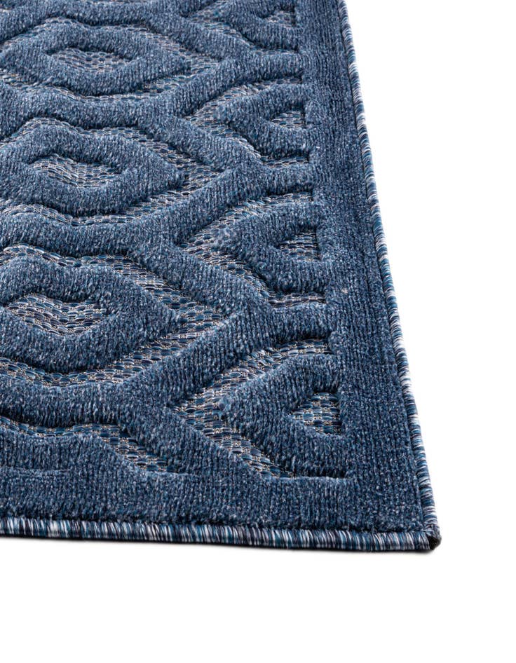 Detail image of  7' 10 x 7' 10  Washable Trellis Textured Indoor / Outdoor Square Rug