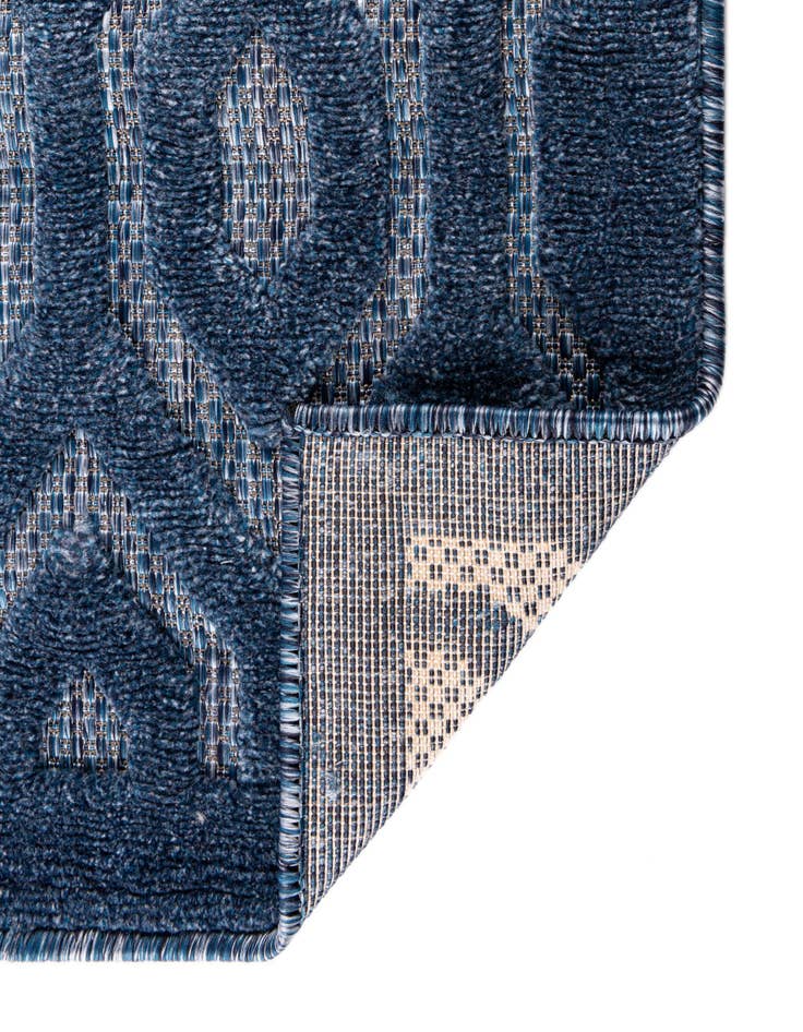 Detail image of  7' 10 x 7' 10  Washable Trellis Textured Indoor / Outdoor Square Rug