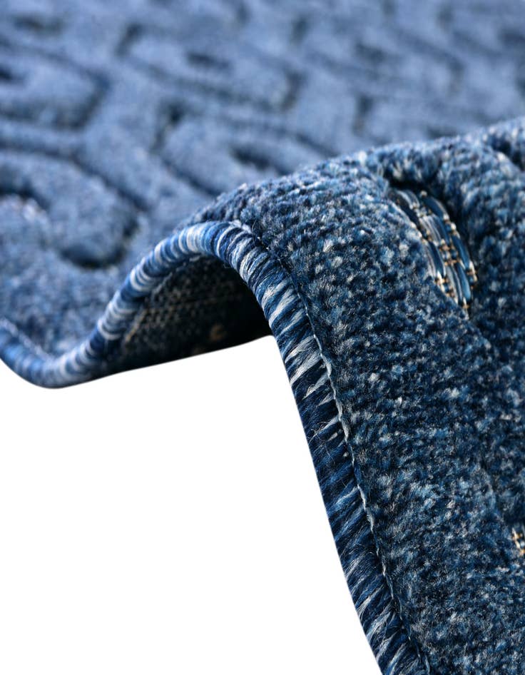 Detail image of  7' 10 x 7' 10  Washable Trellis Textured Indoor / Outdoor Square Rug