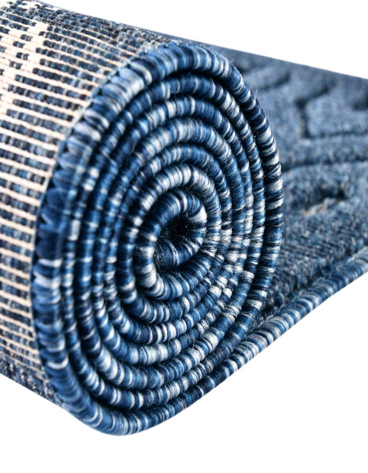 Detail image of  7' 10 x 7' 10  Washable Trellis Textured Indoor / Outdoor Square Rug