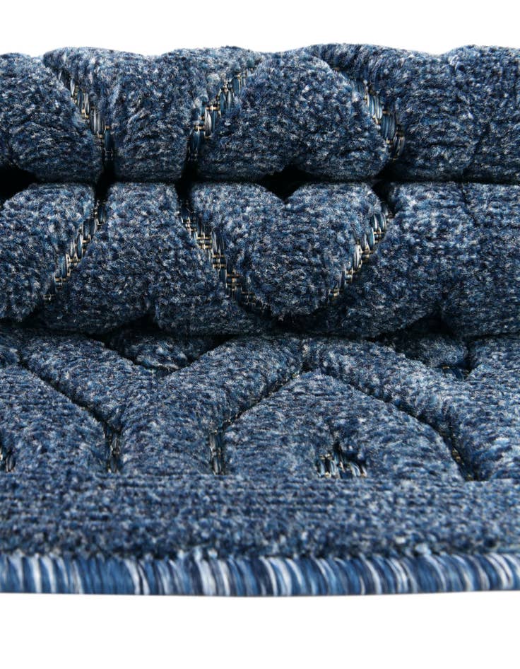 Detail image of  7' 10 x 7' 10  Washable Trellis Textured Indoor / Outdoor Square Rug