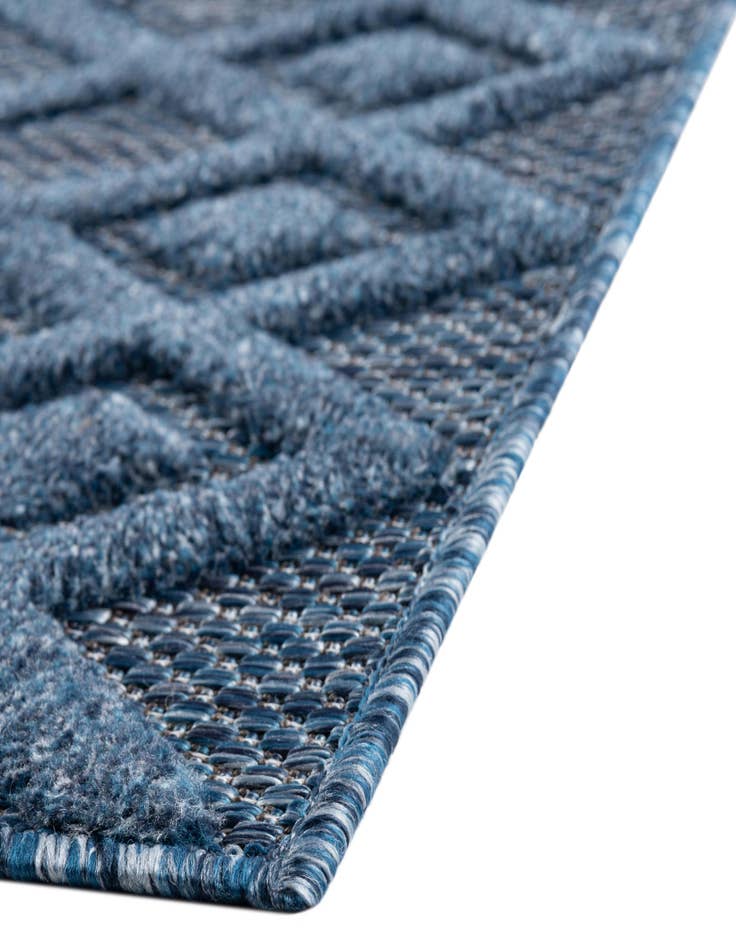 Detail image of  7' 10 x 7' 10  Washable Trellis Textured Indoor / Outdoor Square Rug