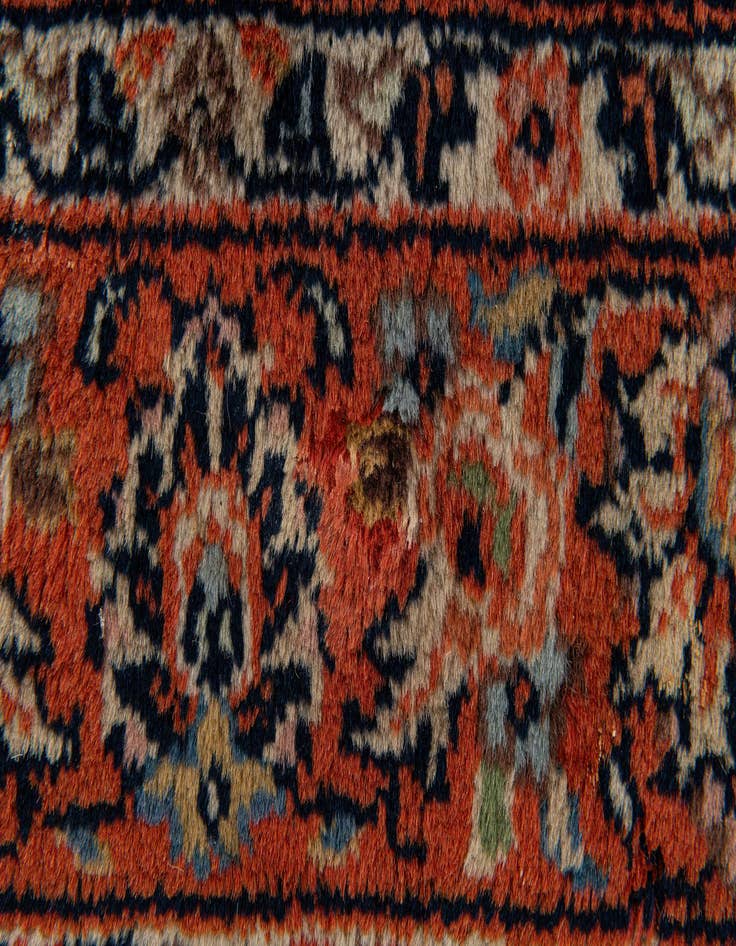 Detail image of  3' x 3' 2  Hand Knotted Sarough Wool Square Rug