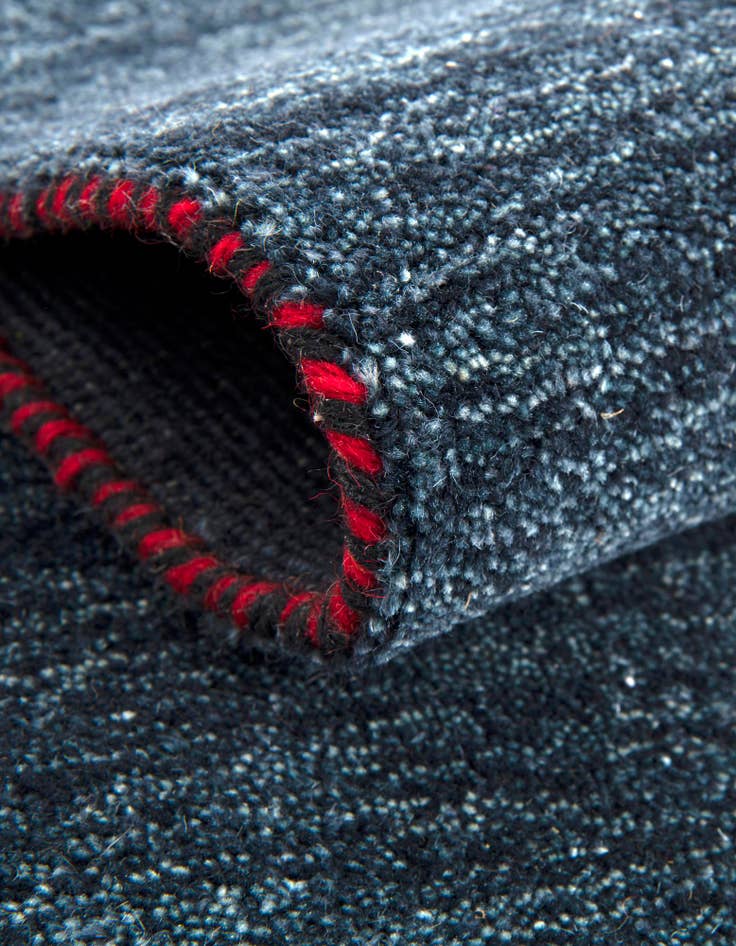 Detail image of  9' 10 x 9' 10  Hand Knotted Solid Gabbeh Wool Square Rug