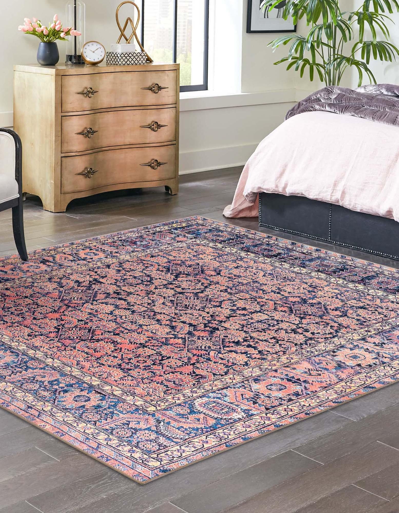 Navy Blue 7' 6 x 7' 6 Timeless Square Rug | Rugs.com