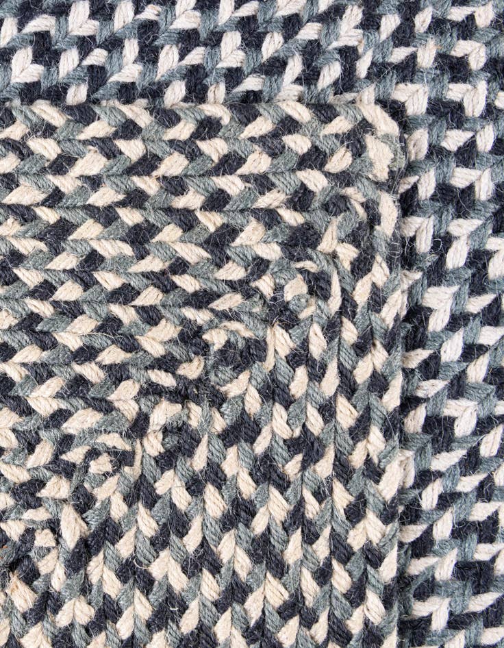 Detail image of  7' 10 x 7' 10  Hand Tweed Braided Jute Square Rug