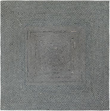  7' 10 x 7' 10  Hand Tweed Braided Jute Square Rug