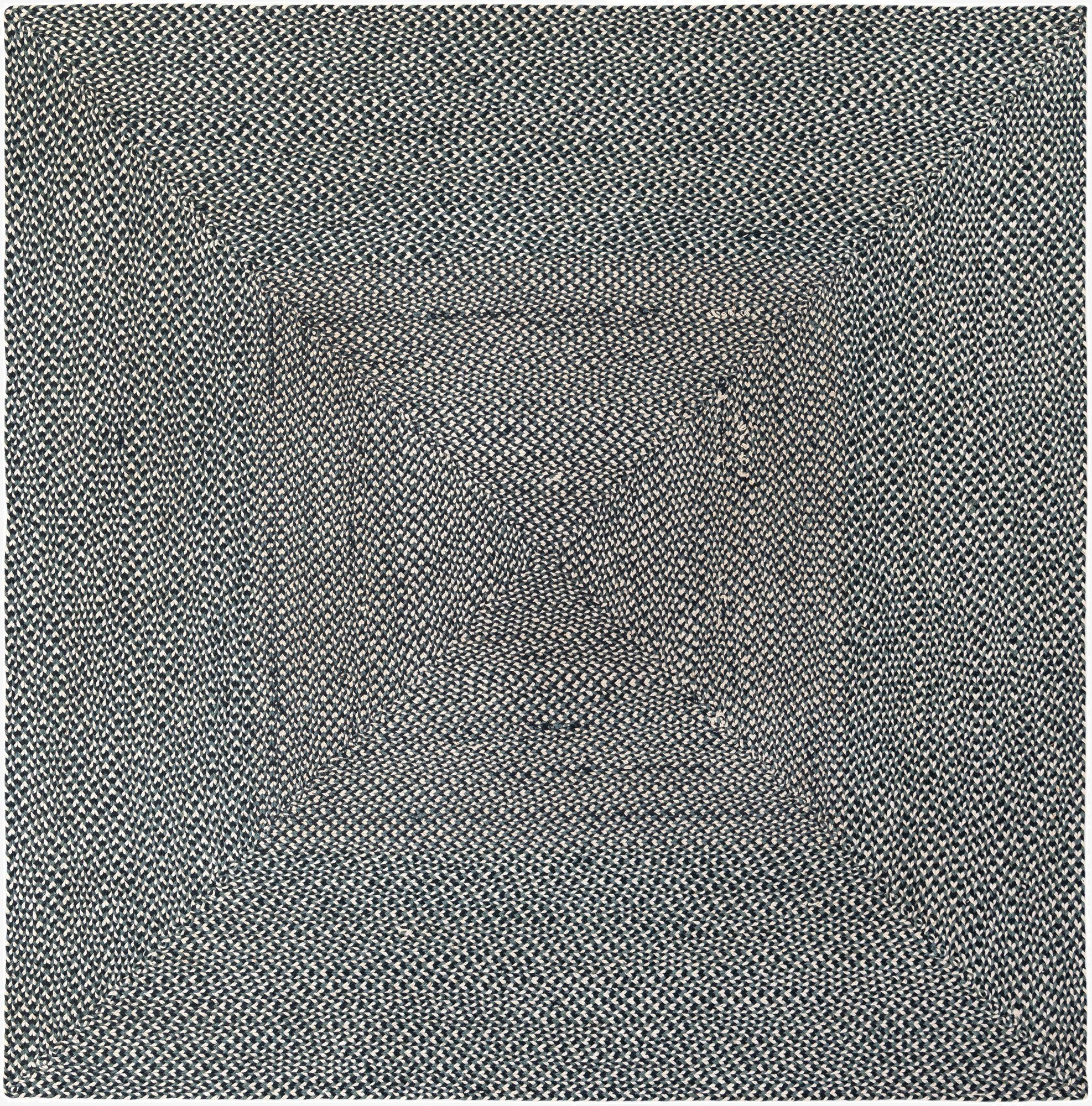  7' 10 x 7' 10  Hand Tweed Braided Jute Square Rug