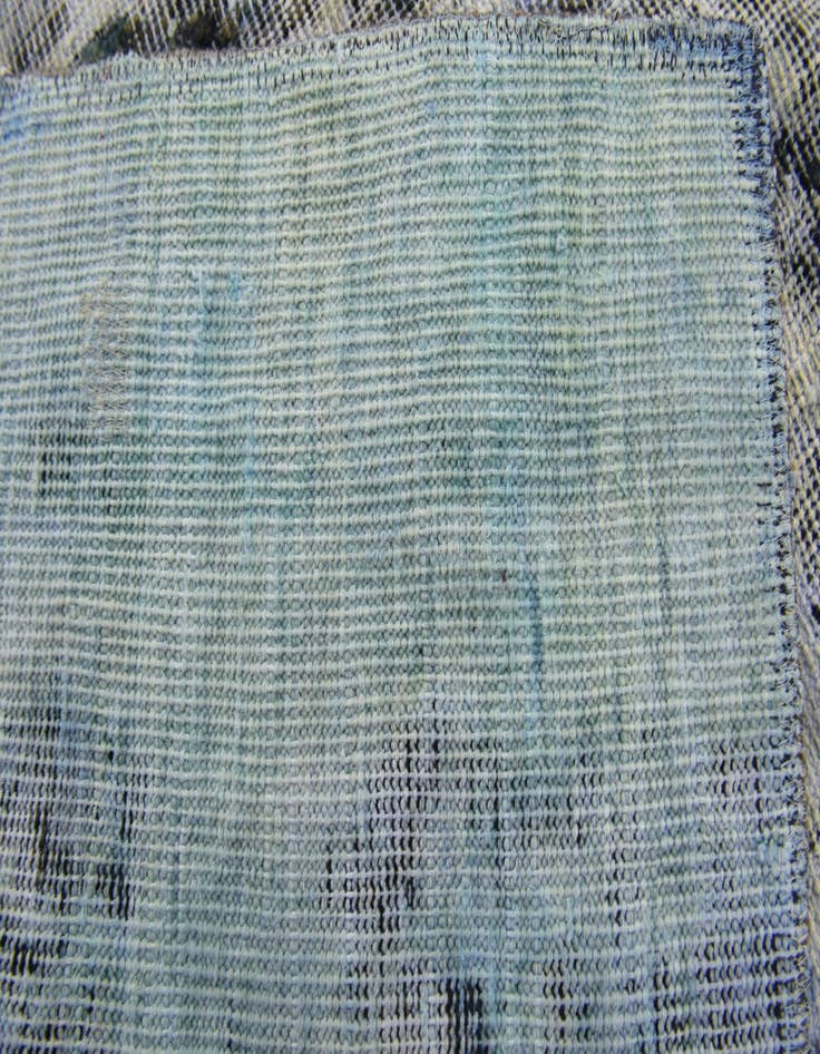 Detail image of  3' 8 x 4'  Hand Knotted Ultra Vintage Persian Wool Square Rug